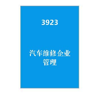 3923+汽车维修企业管理